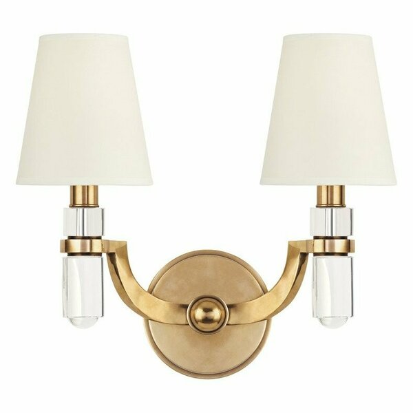 Hudson Valley Dayton 2 Light Wall Sconce 982-AGB-WS